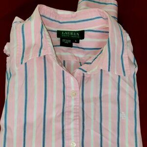 LAUREN RALPH LAUREN women's long sleeve shirt